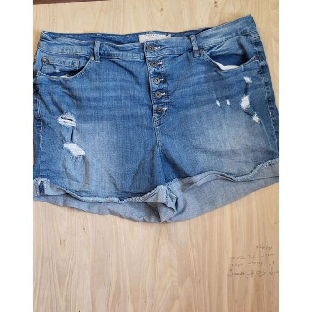 Torrid Denim Shorts Womens 24 Blue First At‎ Fit